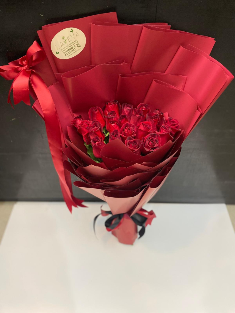 זר וורדים אהבה